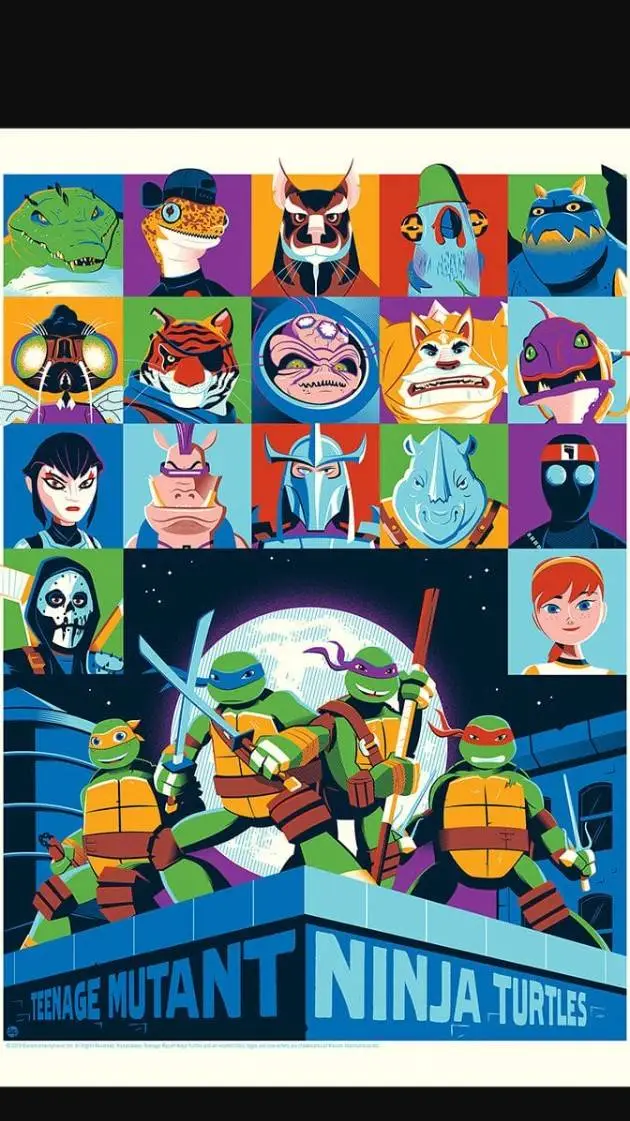 ai character: TMNT 2012 background