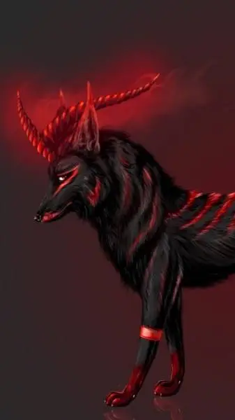ai character: HH kitsune background