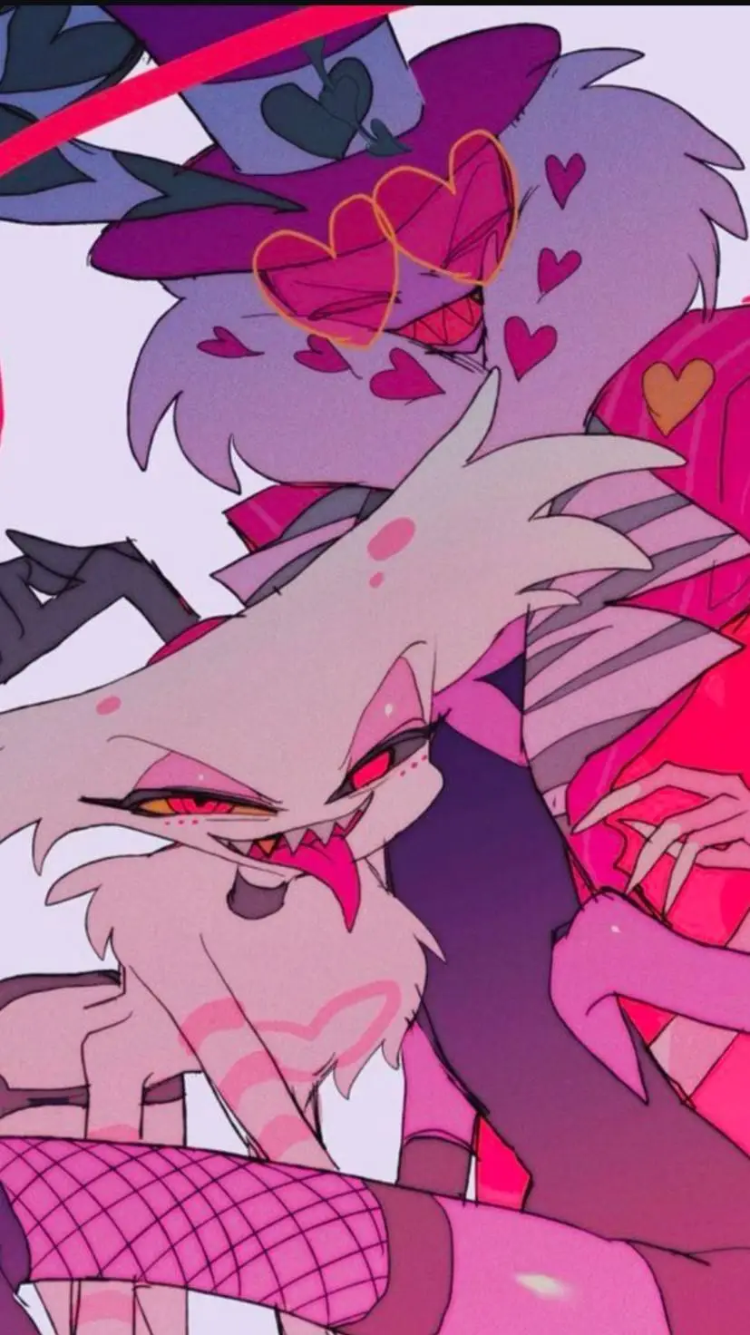 ai character: Angel×Valentino💜💖 background