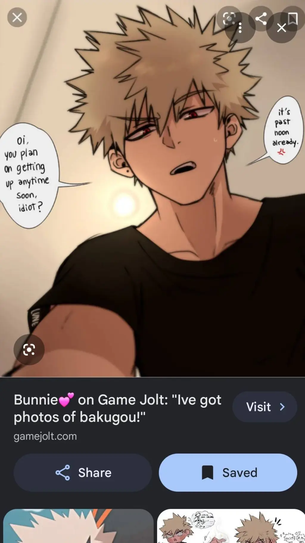 ai character: Bakugo background