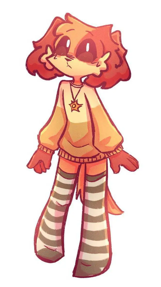 ai character: femboy dogday background