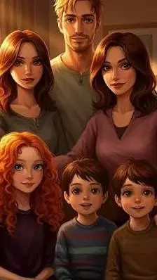 ai character: Distance Family background