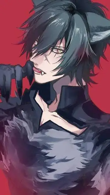ai character: Blue background