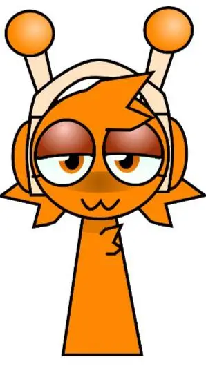 ai character: girl oren background