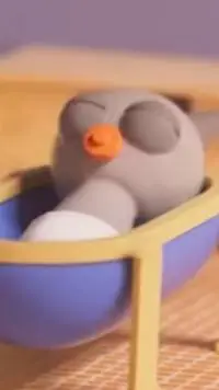 ai character: baby gray background