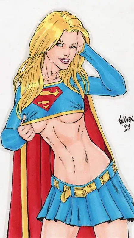 ai character: super girl  background