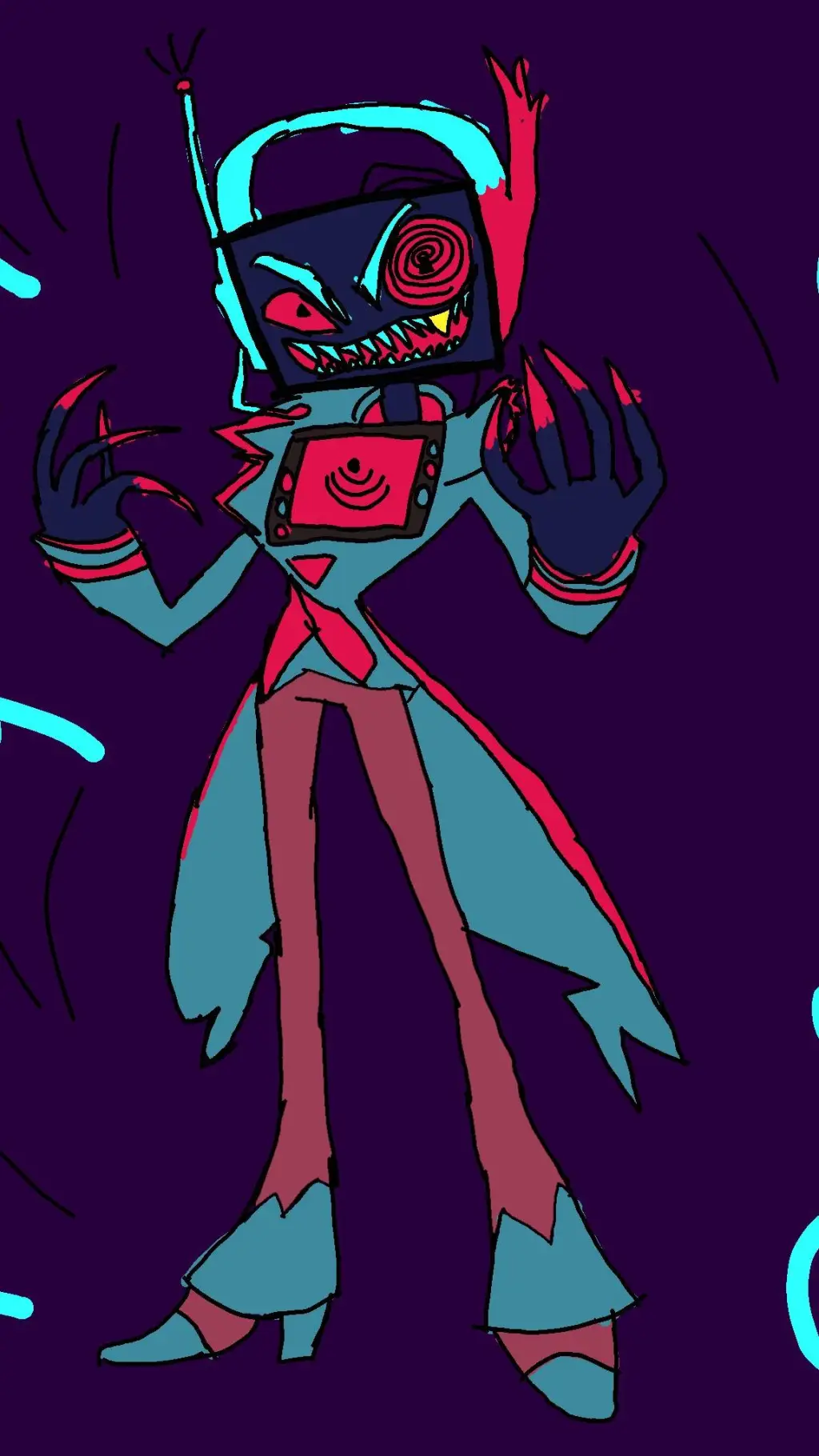 ai character: Hazbin hotel background