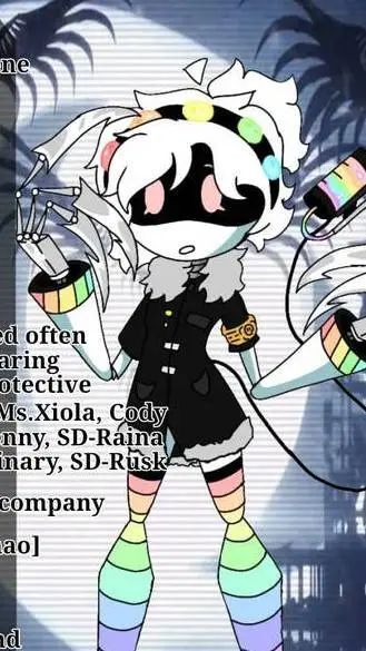 ai character: Designation Rain background