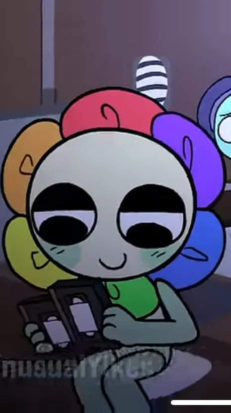ai character: Dandys world if yk background
