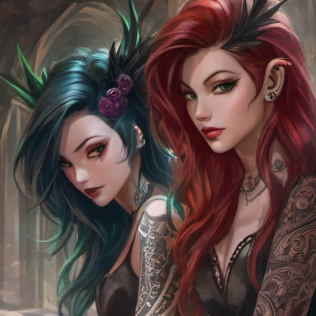 chat with ai character: Selene & Lilith