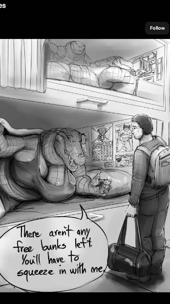 ai character: ms alligator  background