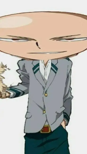 ai character: Katsuki Went Bald background
