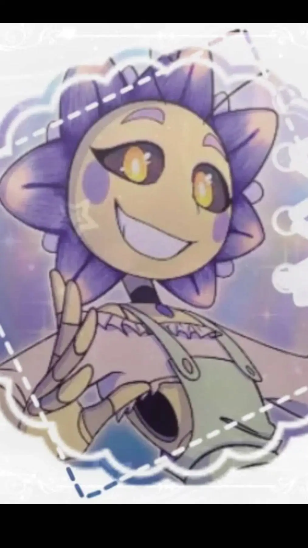 ai character: DAHILA!💜💛 tsams background