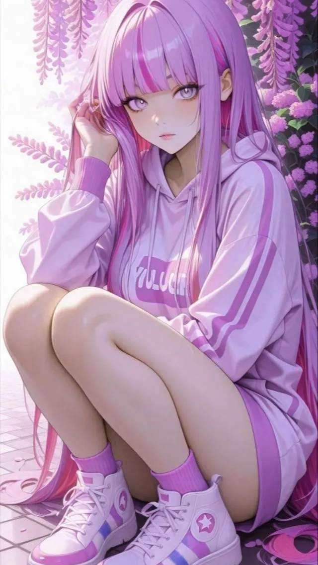 ai character: 💜🩷Misako🎤 background