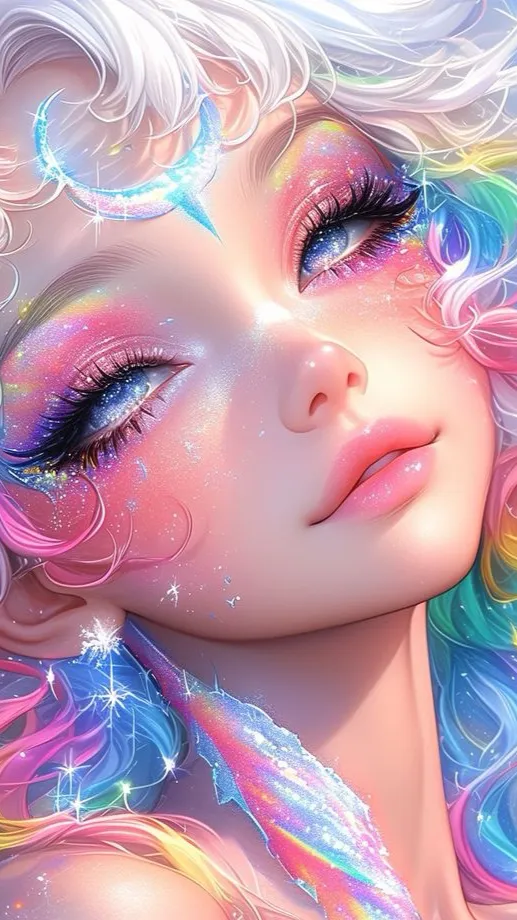 ai character: 🌈Rainbow☁️ background
