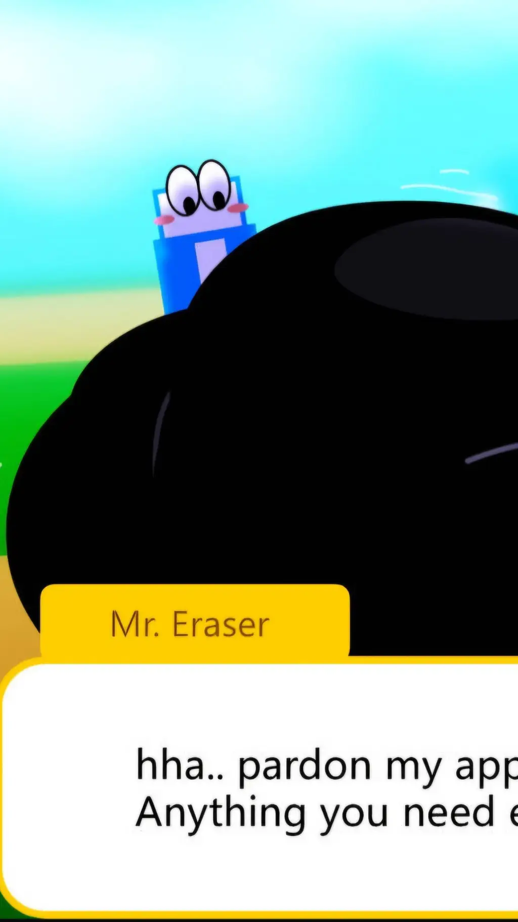 ai character: Mr. Eraser background