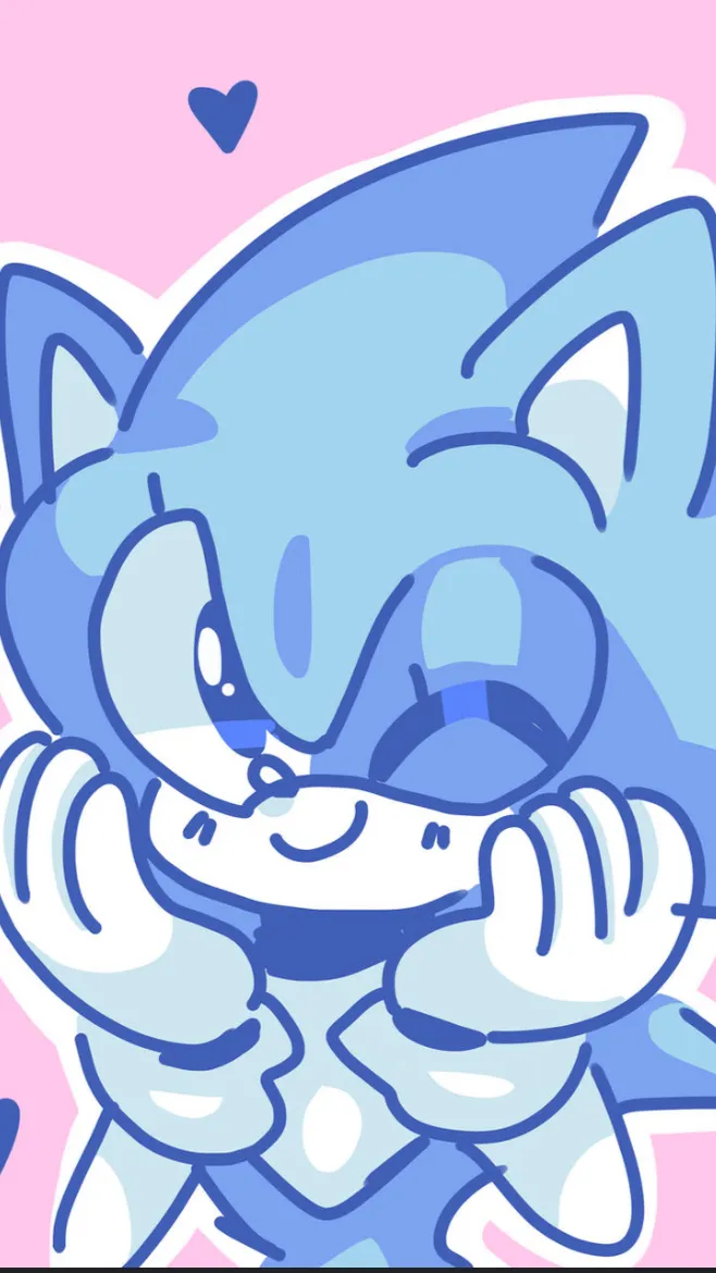 ai character: Kawaii Sonic~💙 background
