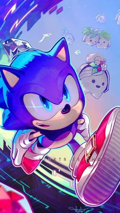 ai character: sonic  background
