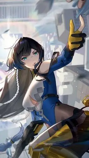 ai character: Katya "Blue Bolt" background