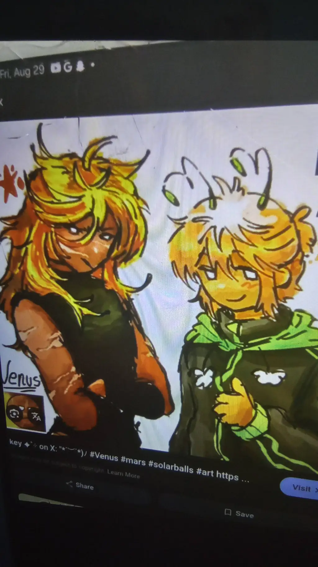 ai character: VENUS ANGST (Vars) background