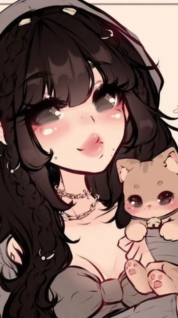 ai character: Lisa/cat background