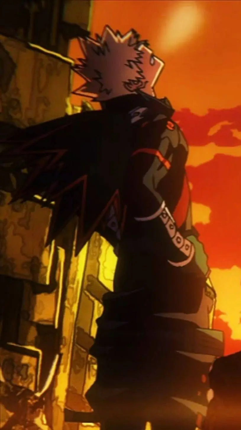 ai character: kacchan bakugo background