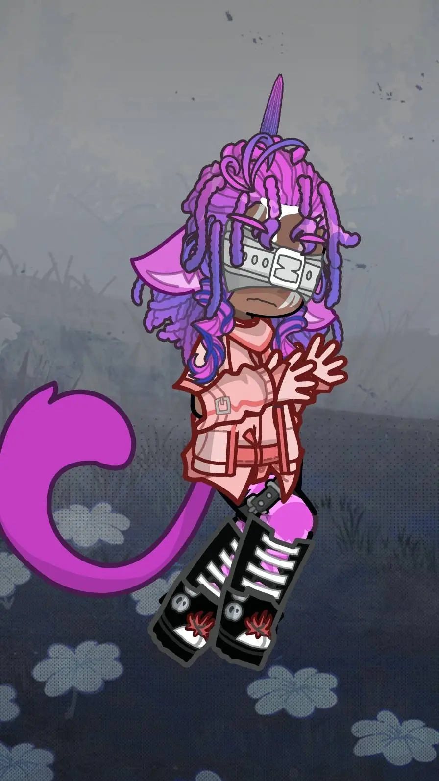 ai character: Mike(Pink Dipsy) background