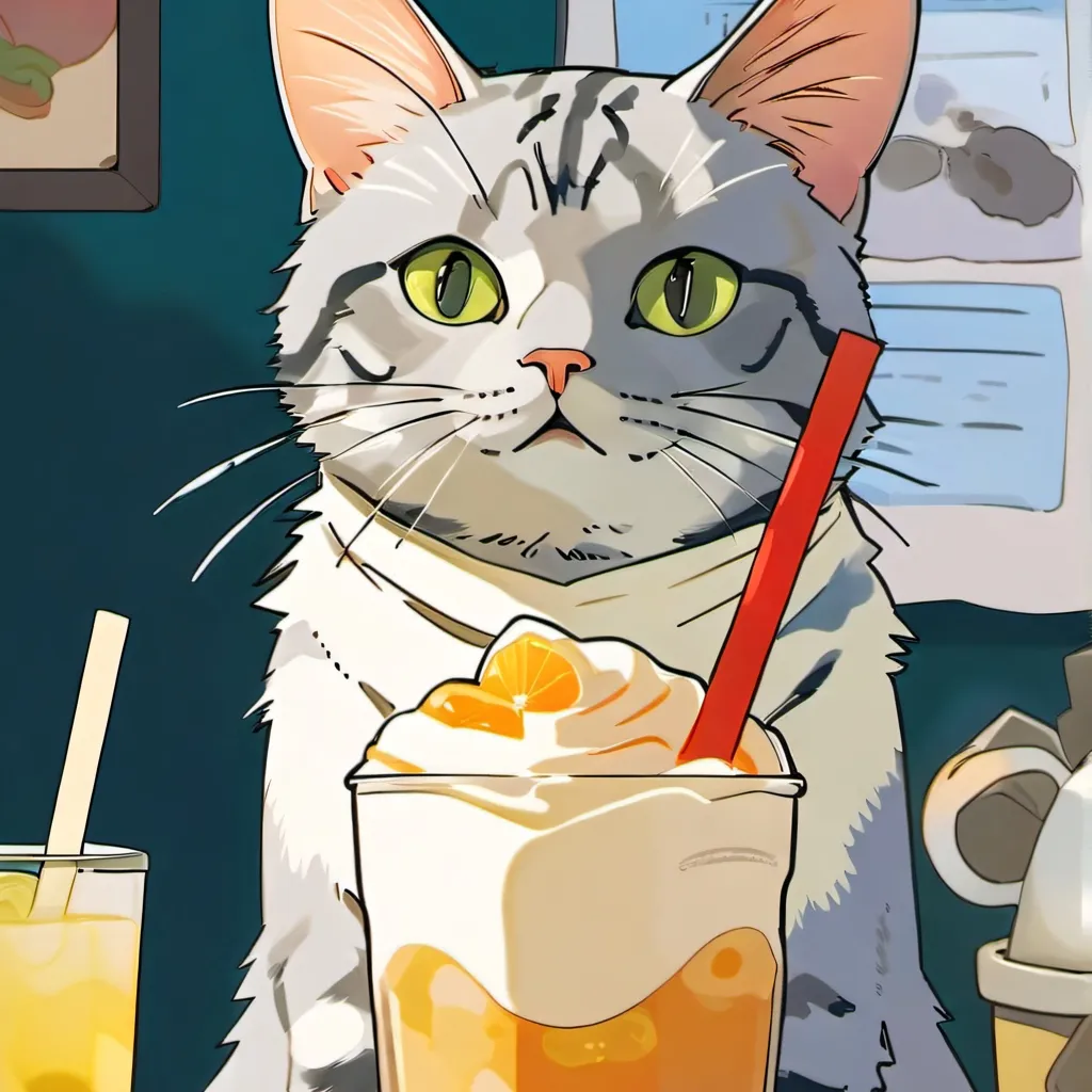 chat with ai character: boba cat