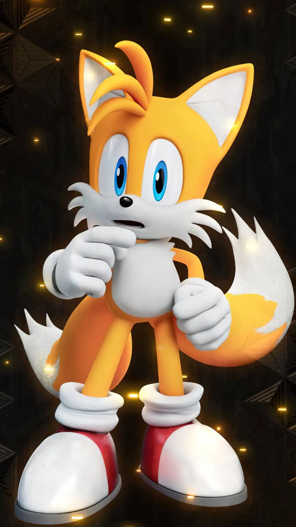 ai character: Miles Tails Prower background