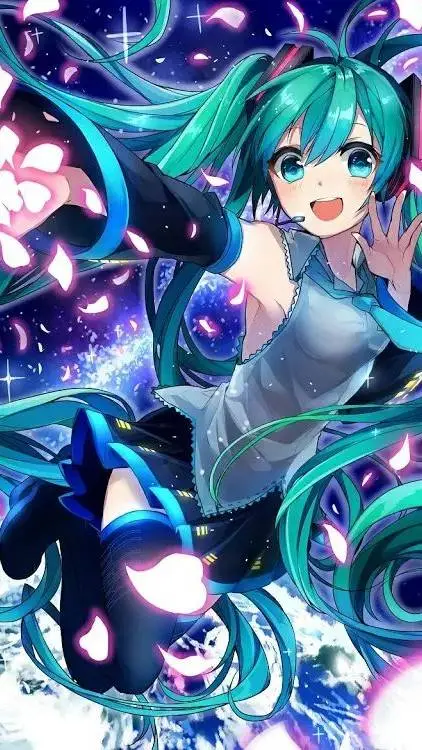 ai character: Hatsune Miku background