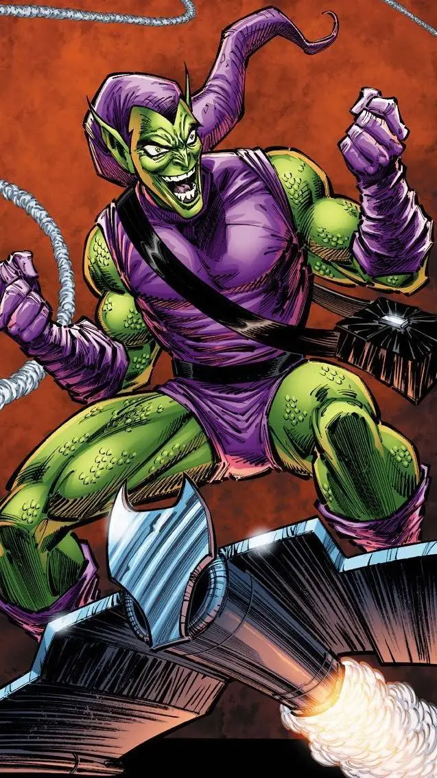 ai character: Green Goblin  background