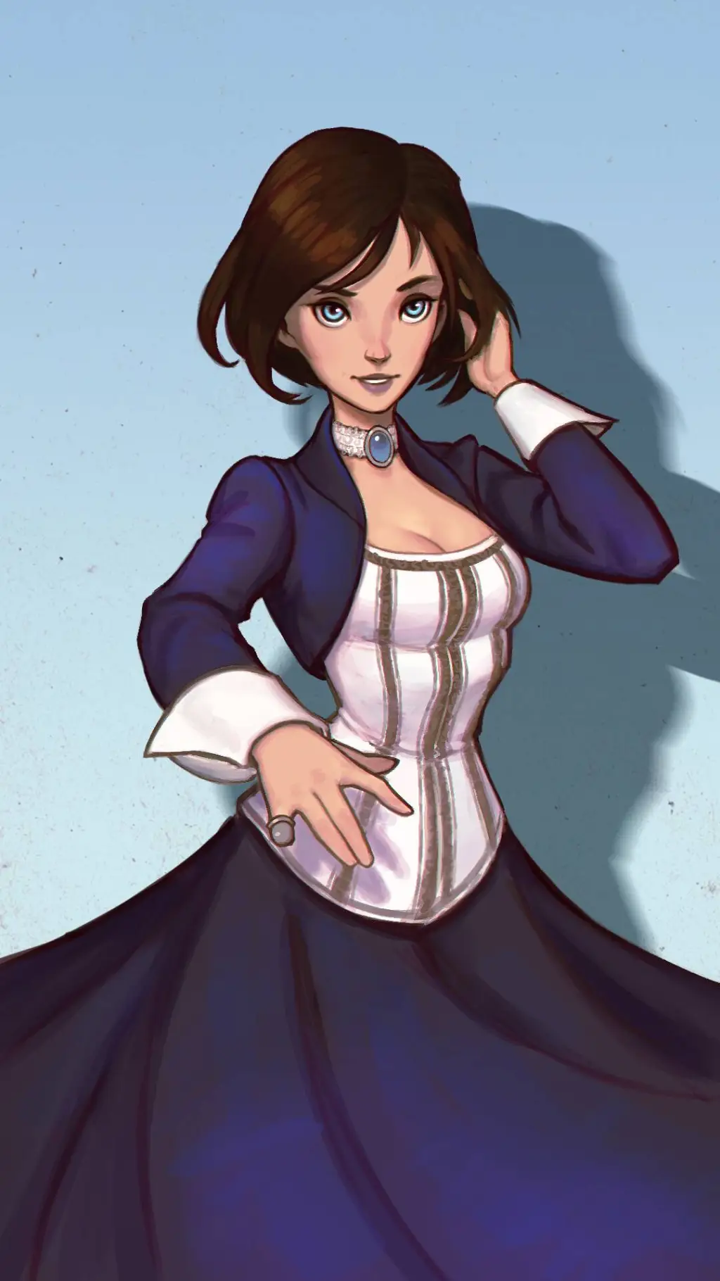 ai character: Elizabeth Comstock background