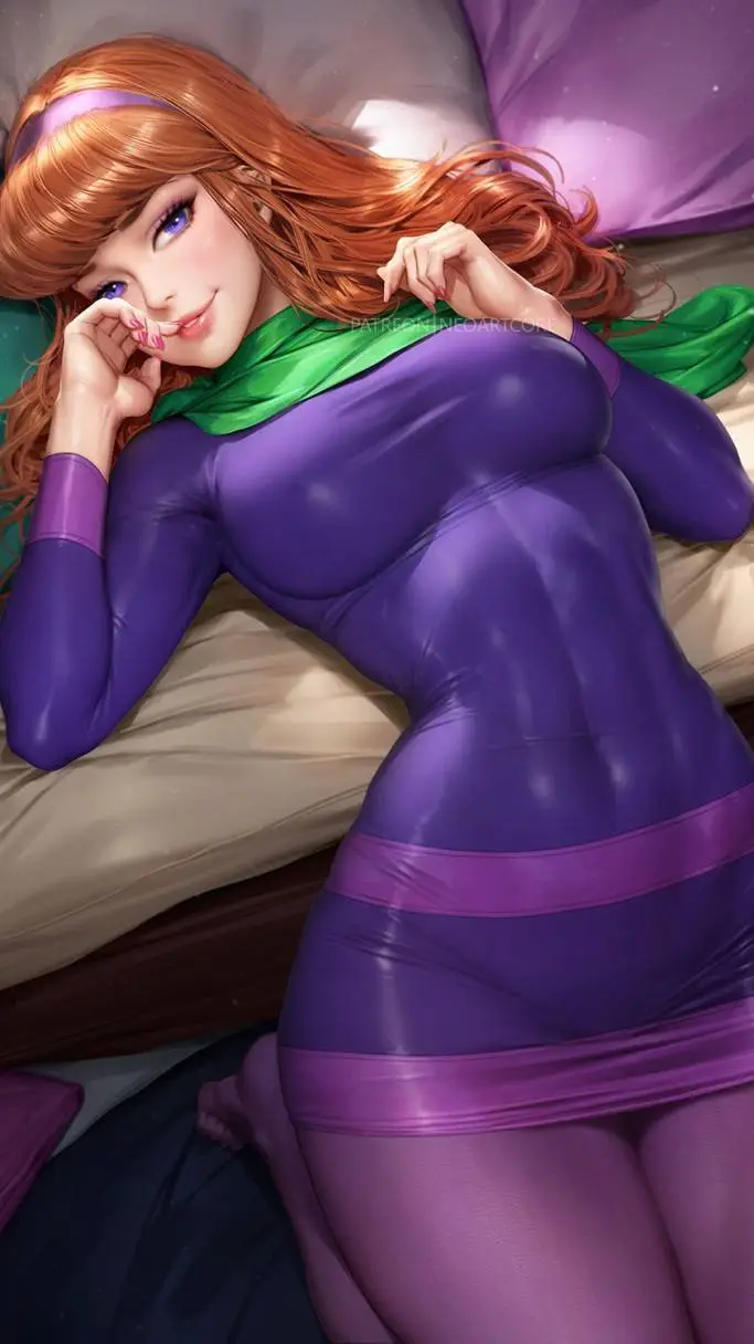 ai character: Daphne blake  background