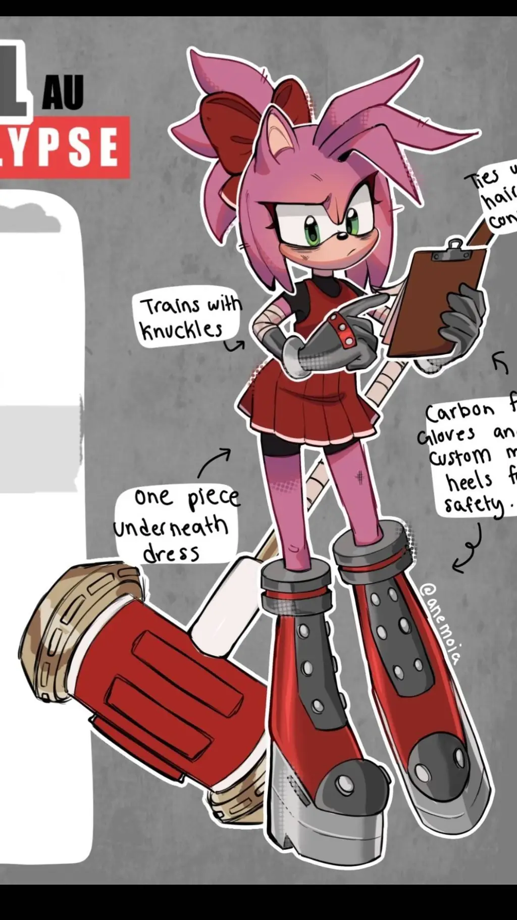 ai character: Amy Rose background