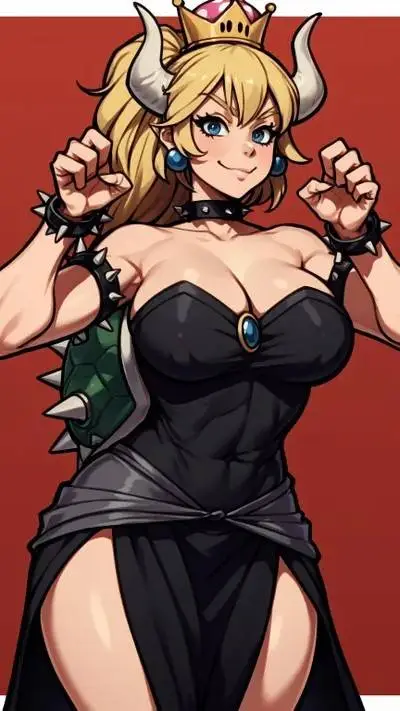 ai character: Bowsette  background