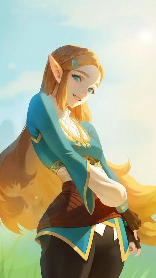 ai character: Princess zelda  background