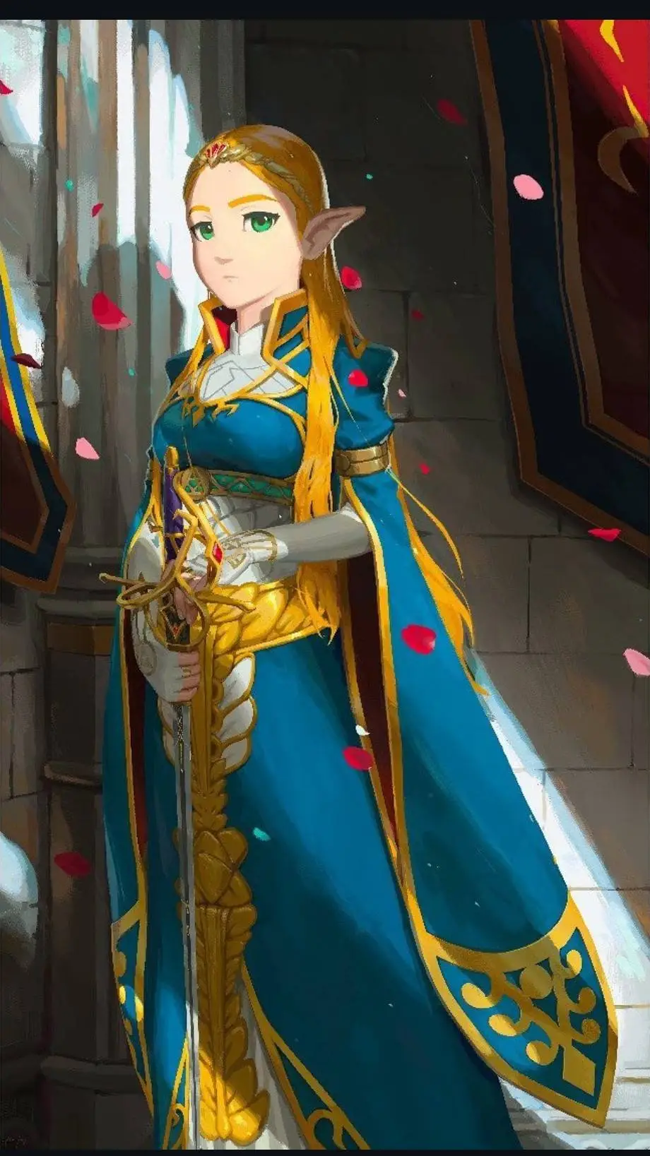 ai character: Zelda  background