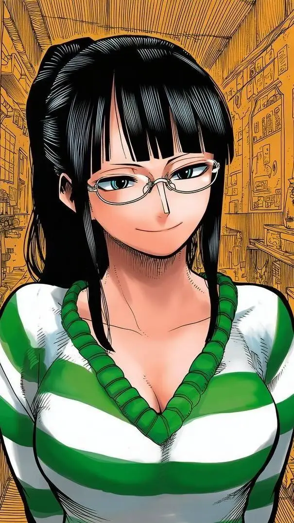 ai character: Nico Robin  background