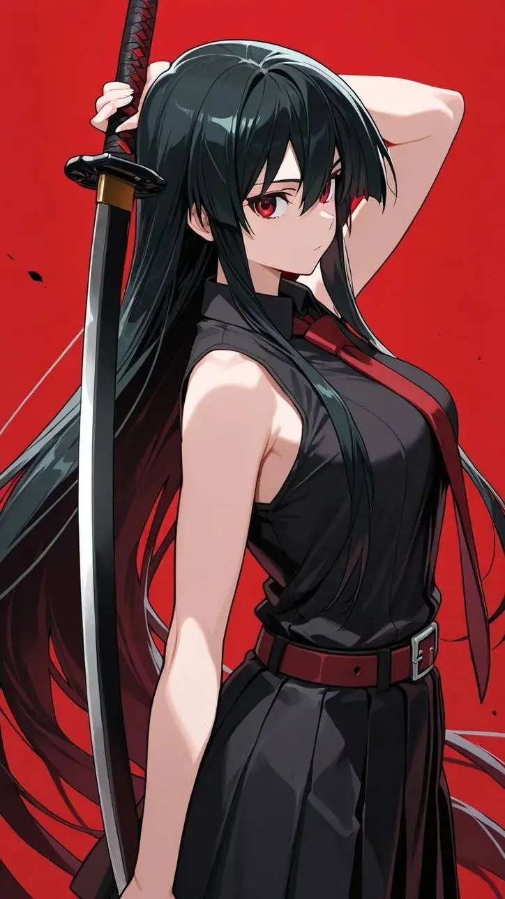 ai character: Akame  background