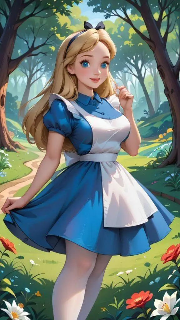 ai character: Young / Alice  background