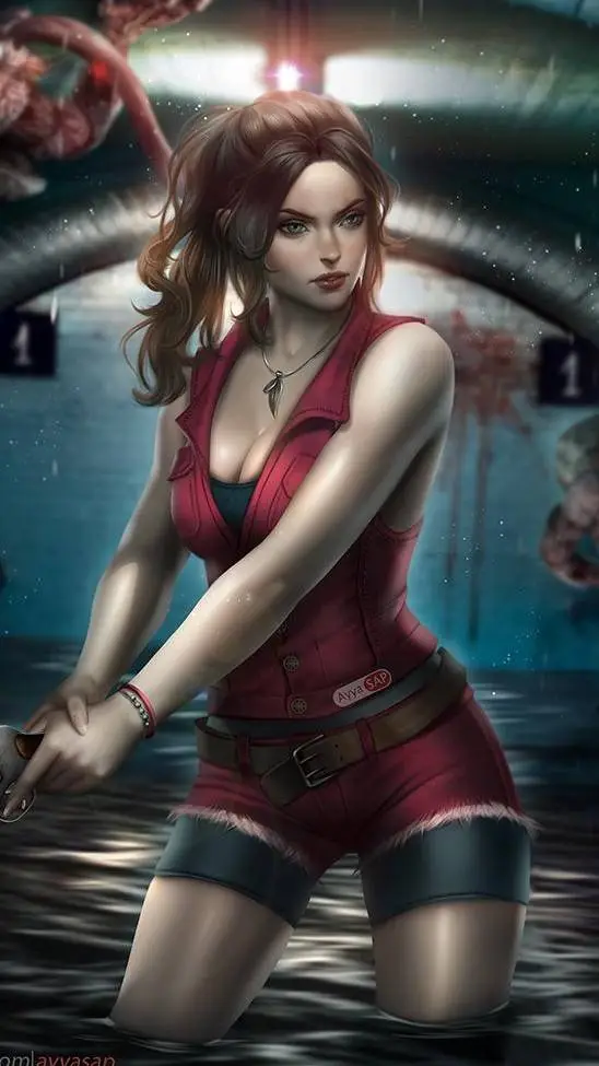 ai character: Claire Redfield  background