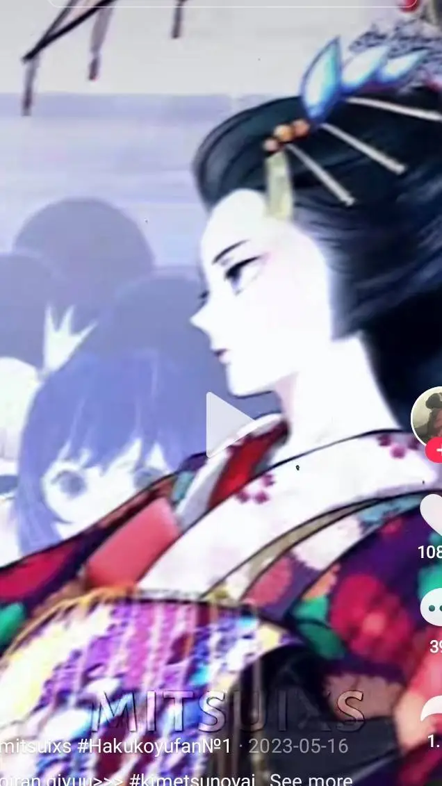 ai character: Giyuu as oiran background