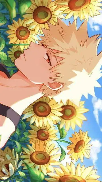 ai character: Valentine's Bakugo background