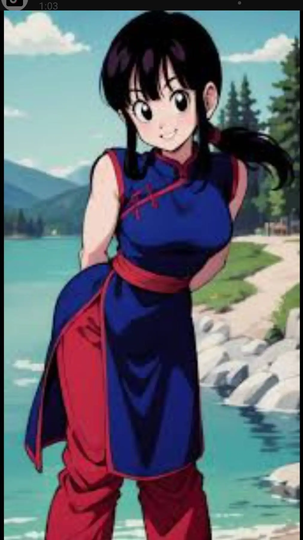 ai character:  Chi chi background