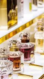 ai character: Fragrance store background