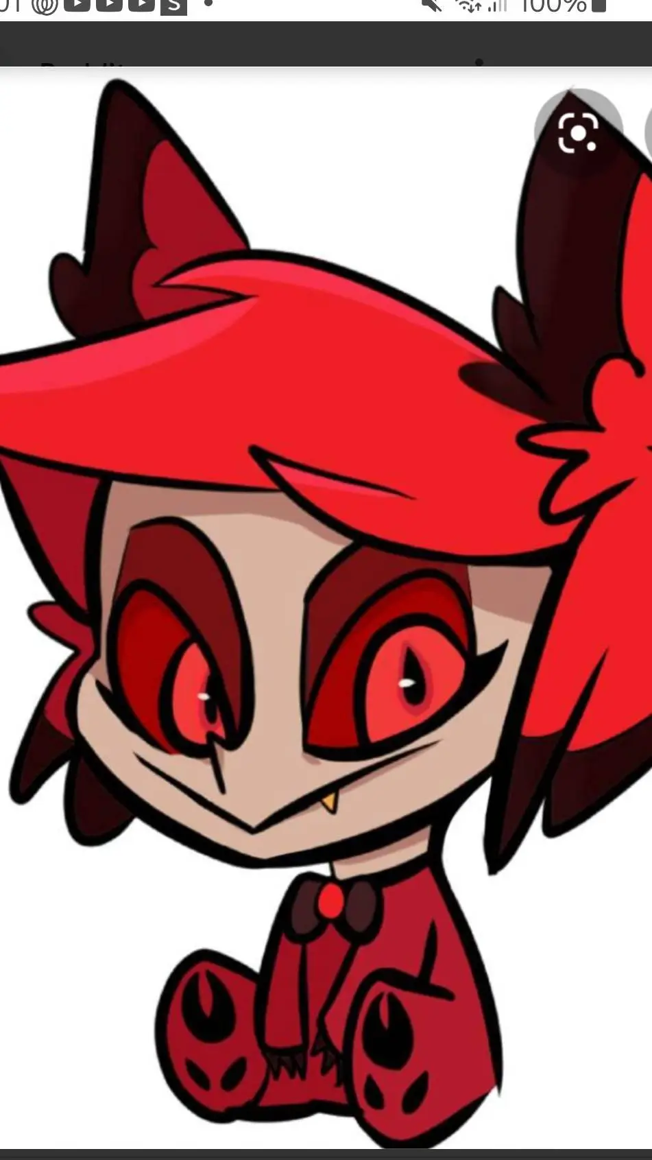 ai character: baby alastor background