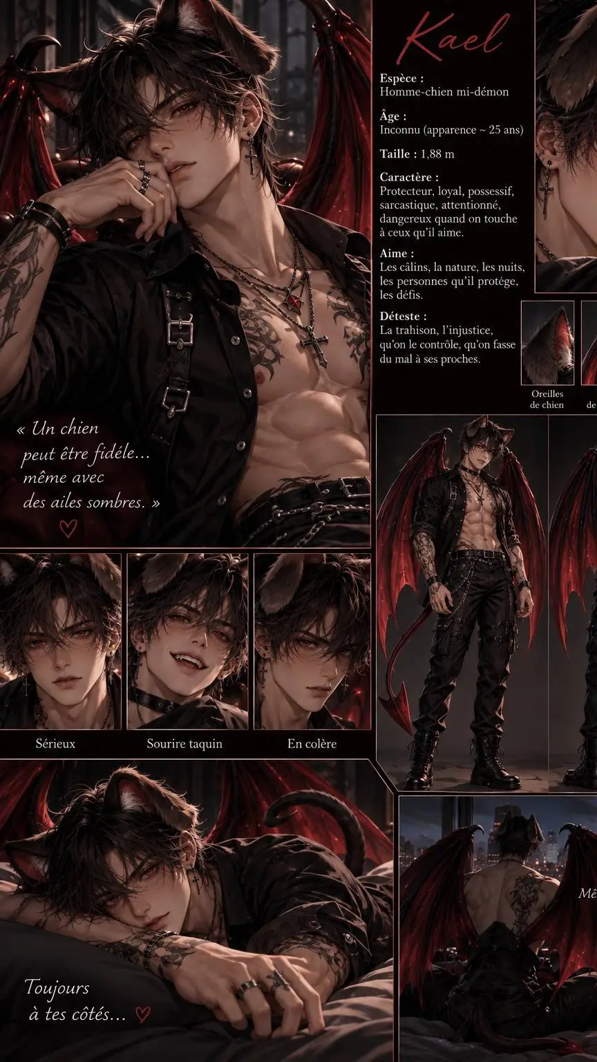 ai character: Kael background