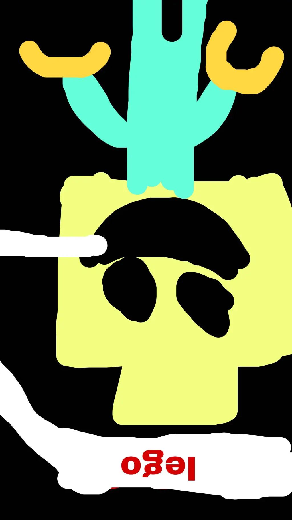 ai character: silly LEGO background