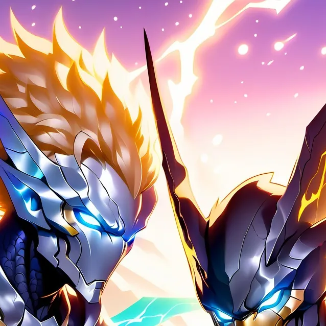 chat with ai character: light and dark