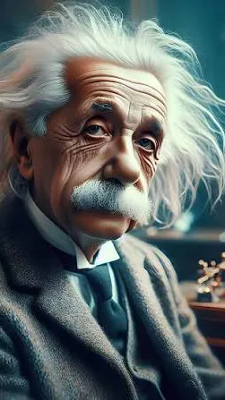 ai character: Albert Einstein background